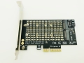 Преходник M.2 (M2) SSD NVME към PCI-E 3.0 x4, снимка 1