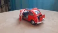 1968 FIAT 500L 1:24 Cararama/Hongwell Diecast Колекционерски модел количка, снимка 10