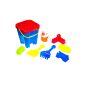 Плажна кофичка замък, 7 аксесоара, синя, 15x15x21, снимка 1 - Надуваеми играчки - 44956404