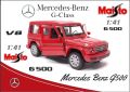 MERCEDES-BENZ G-CLASS G500 V8 Maisto 1:41, снимка 1 - Колекции - 45280628