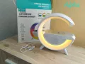 Тонколона с LED светлинки и станция за безжично зареждане / Лампа-зарядно с LED светлини и тонколона, снимка 3