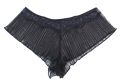 Еротични плисирани бикини в черно L, XL, снимка 4