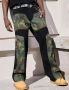 Нови черни камуфлаж baggy дънки Casual Loose Fit Jeans панталони карго M/32, снимка 4