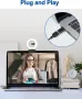 InstyQ 1080P уеб камера за стрийминг със светлина, микрофон 90° изглед, снимка 6