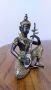 Тайландска фигура на музикант от масивен бронз, снимка 4