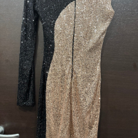 Вечерна къса рокля с паети, снимка 2 - Рокли - 44957815