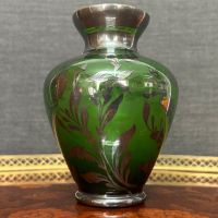 Кристална ваза Bohemia със сребро, снимка 3 - Вази - 45334554