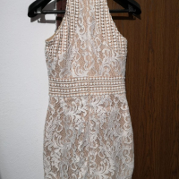 Дамска официална рокля в телесен цвят , снимка 2 - Рокли - 44956360