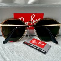 Ray-Ban RB3574 Blaze Round дамски мъжки слънчеви очила унисекс сини огледални, снимка 8 - Слънчеви и диоптрични очила - 45484066