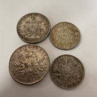 Сребърни монети 1/2/5 francs, снимка 1 - Нумизматика и бонистика - 45732309