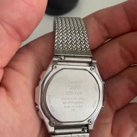 CASIO A1000 Vintage Silver Metal Watch / Мъжки часовник, снимка 2 - Мъжки - 45300691