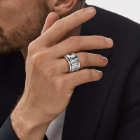 Bonlavie Сребърен пръстен с дървото на живота 925 стерлингово сребро, ръчна изработка, размер T1/2, снимка 4 - Пръстени - 45062507