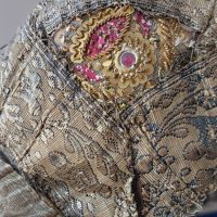 Много рядко Османско детско елече със шапка/сърма позлата/, снимка 14 - Антикварни и старинни предмети - 38656164