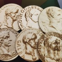 Подложки за чаши Ауреус Дванадесет Цезари, снимка 3 - Антикварни и старинни предмети - 45767628