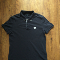  Armani Jeans Polo AJ Polo Shirt - страхотна мъжка тениска 2ХЛ УМАЛЕНА, снимка 4 - Тениски - 45062885