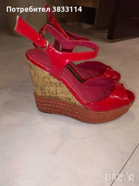 Дамски нови сандали на платформа , снимка 1