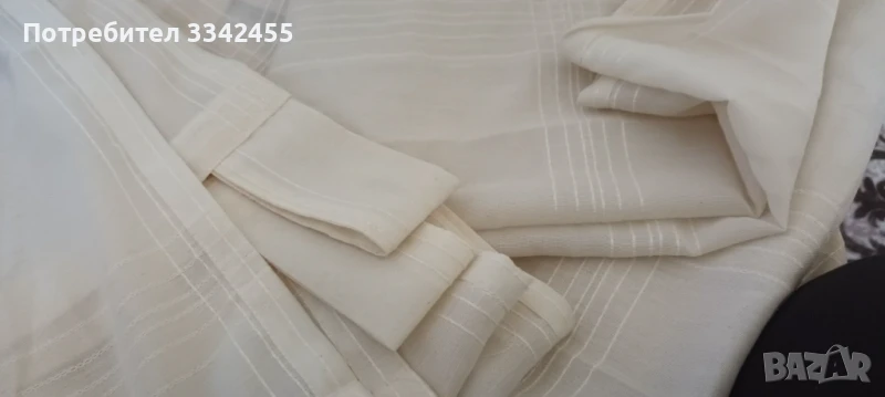 Нови завеси,в кремав цвят 2бр, снимка 1