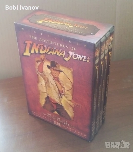Indiana Jones Индиана Джоунс (4 диска бокс кутия) DVD Трилогия и бонус диск с Бг Субтитри 2003г., снимка 1
