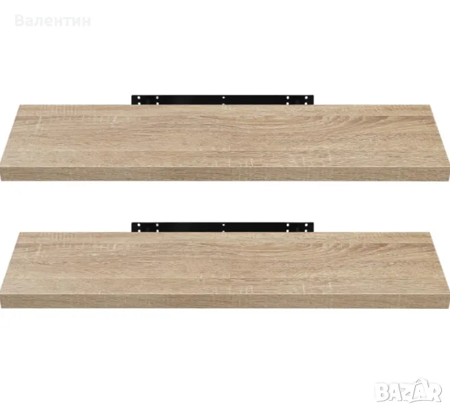 Широк стенен рафт от MDF, снимка 1