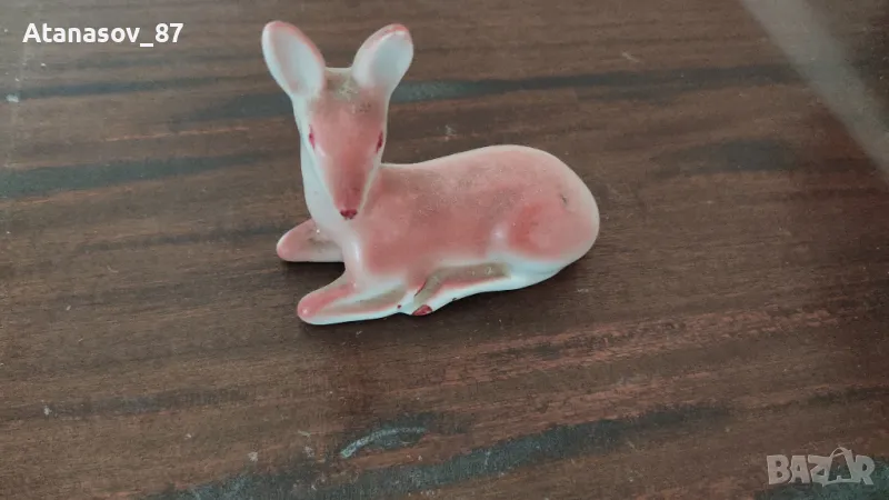 Порцеланова фигура сърна 1959г, снимка 1