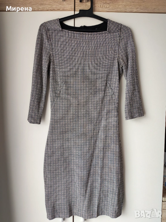 Вталена рокля Mango и късо сако KENSOL, пасващи си идеално, размер S, снимка 1