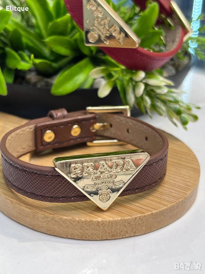 гривни от естествена кожа prada miu miu ysl saint laurent , снимка 1