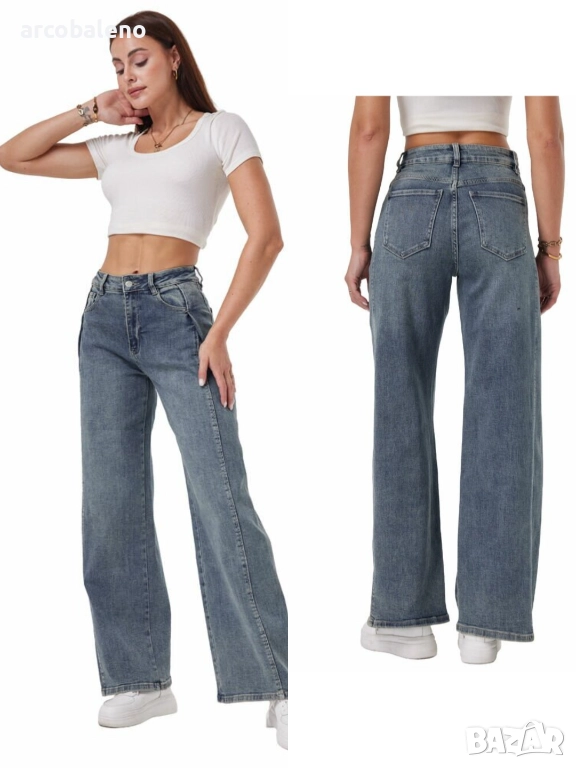 Дамски дънки с висока талия , снимка 1