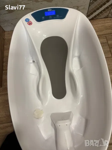 Дигитална бебешка вана с везна и термометър Aquascale 3-в-1, снимка 1