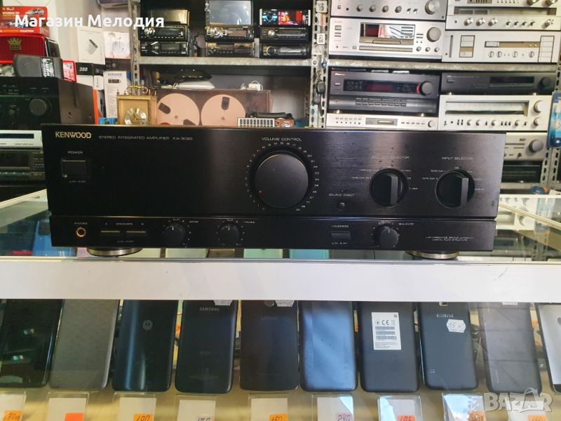 Усилвател Kenwood KA-3020 Black В отлично техническо и визуално състояние., снимка 1