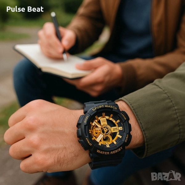 Мъжки мултифункционален часовник - Спортен, водоустойчив и удароустойчив, снимка 1