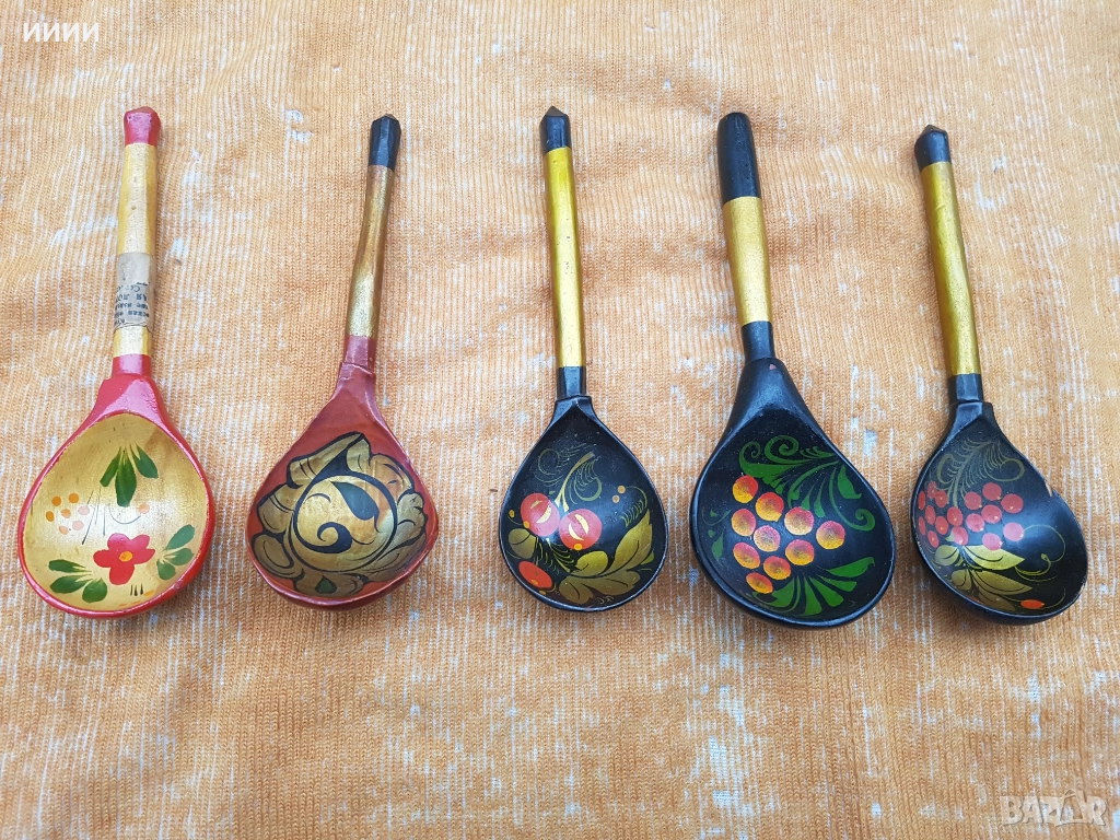 Русувана лъжица 5 бр, снимка 1