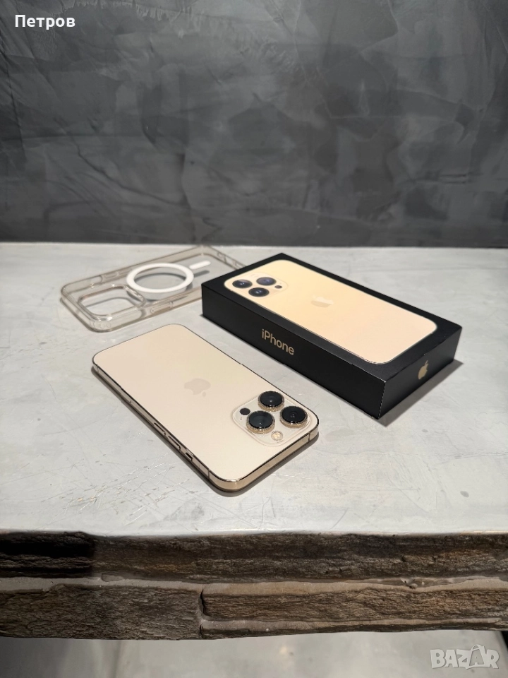 КАТО ЧИСТО НОВ Iphone 13 Pro 256 GB Gold, снимка 1