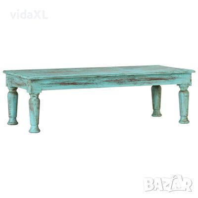 vidaXL Маса за кафе, 110x50x34 см, масивно регенерирано дърво(SKU:350675, снимка 1