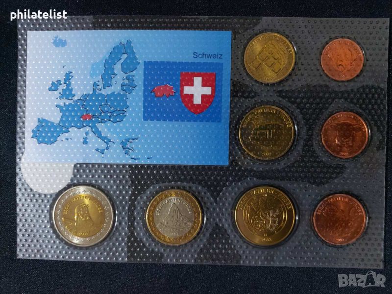 Пробен Евро сет - Швейцария 2003, снимка 1