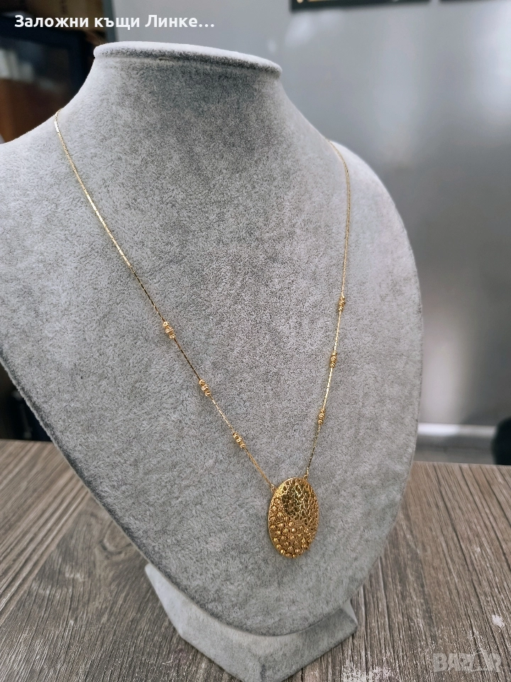 НОВО Златно колие с висулка 10гр / 14К, снимка 1