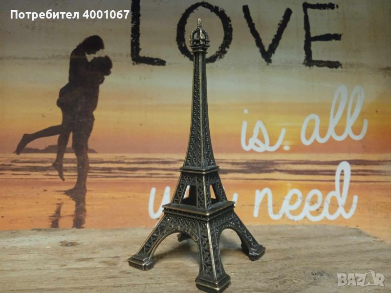 бронзов макет на Айфеловата кула от Париж, снимка 1