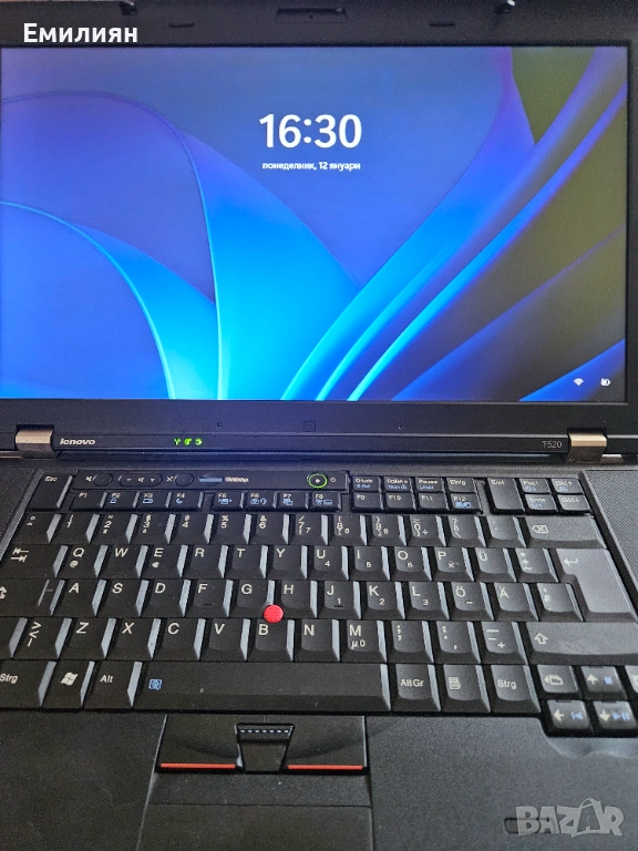 Lenovo  ThinkPad T520 15.6" Core i5, отлична батерия и Windows 11, снимка 1