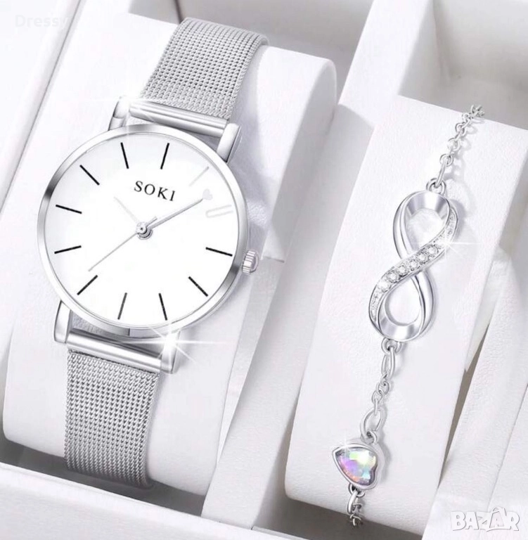 Дамски часовник с гривна, снимка 1