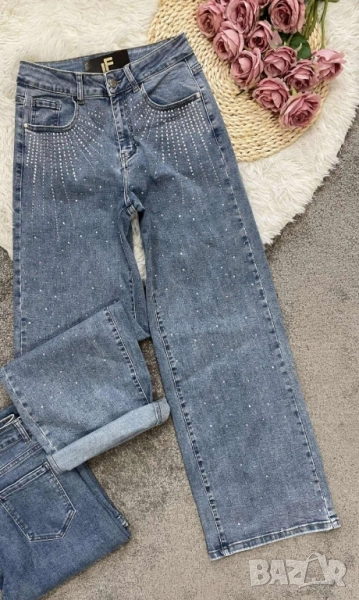 дънки с камъни , снимка 1