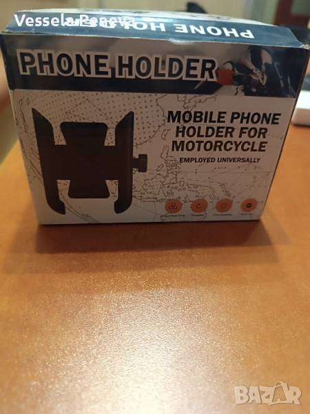 Метална стойка за телефон за мотор/колело, снимка 1