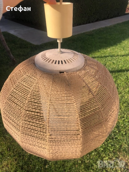 Полилей с плетена основа, снимка 1