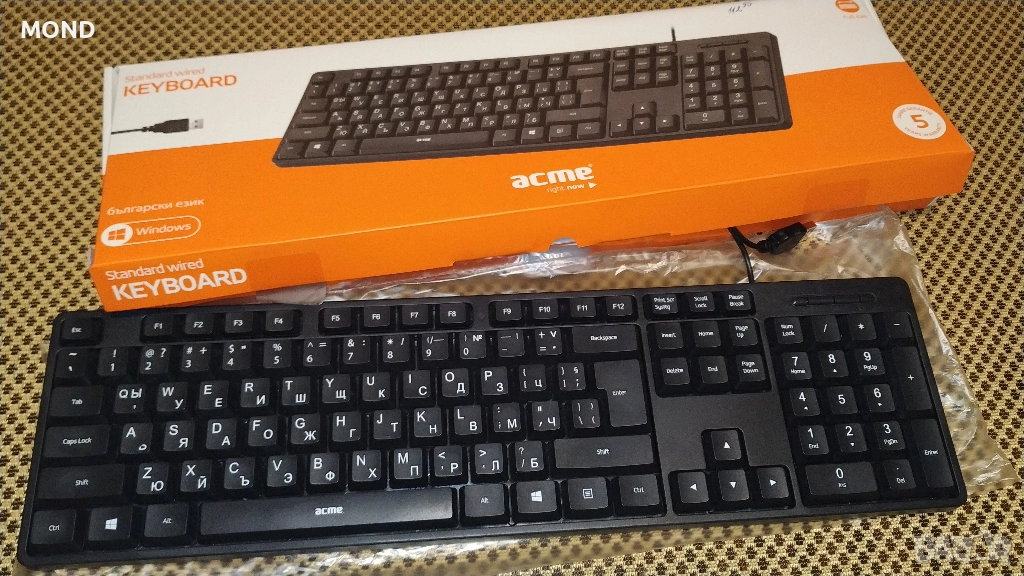 Клавиатура ACME - USB /кирилица, снимка 1
