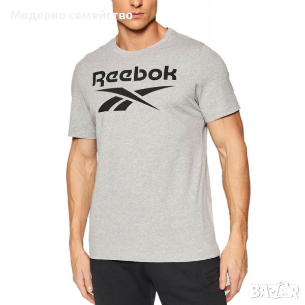 Мъжка тениска reebok identity big logo tee grey, снимка 1