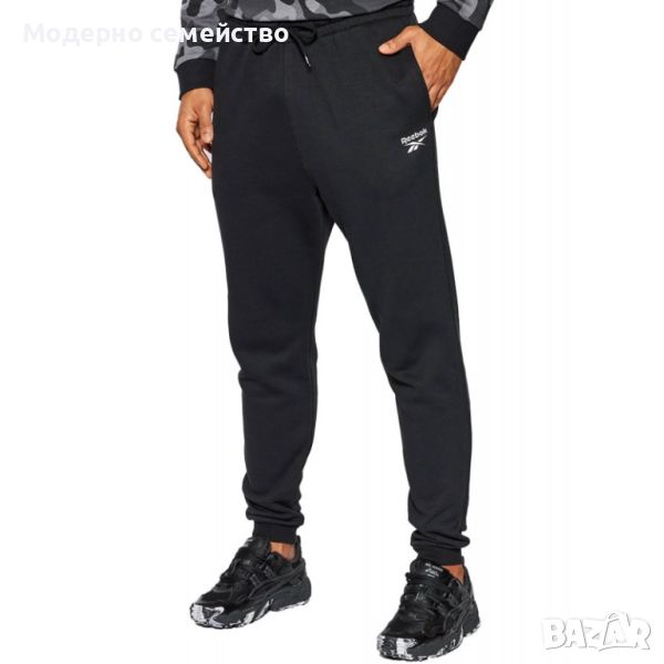 Мъжко спортно долнище reebok identity left leg logo pants black, снимка 1