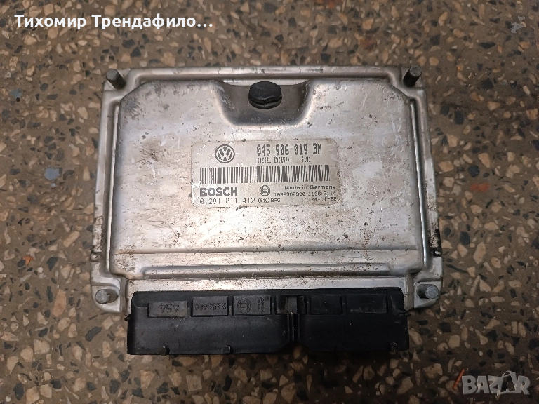 ECU компютър SKODA 1.4 TDI AMF ECU 0281011412, 045906019BM , 045 906 019BM , 0 281 011 412, снимка 1