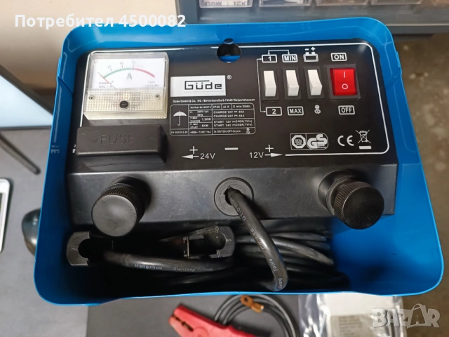 Зарядно - стартерна количка за акумулатор Güde V 421 C (12V / 24V), снимка 4 - Аксесоари и консумативи - 54111674