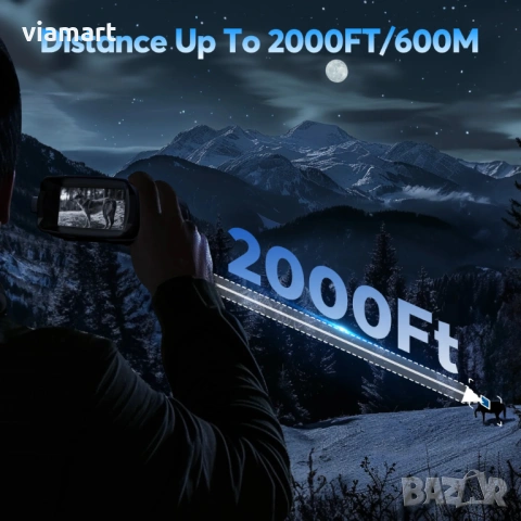 Бинокъл за нощно виждане Z095 за лов и охрана, 4К резолюция, снимка 6 - Екипировка - 53661736