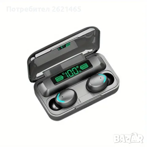 Безжични слушалки F9-5 с Powerbank 3300mAh, Водоустойчиви, Черни, снимка 10 - Слушалки и портативни колонки - 47250042