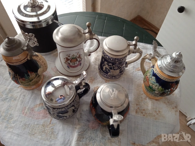  Колекция 6 бр.керамични халби, Подарък кофа за лед!, снимка 8 - Картини - 47522990