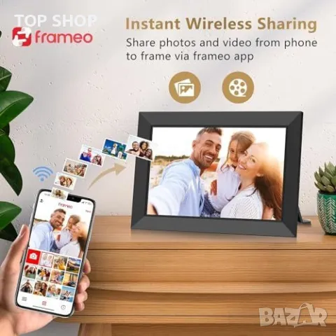 Нова Интерактивна WiFi фоторамка 10.1 инча - споделяне на снимки и видеа, снимка 3 - Други стоки за дома - 49804794